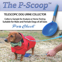 PawCheck P-Scoop, taza deslizante bajo el perro para muestra limpia.