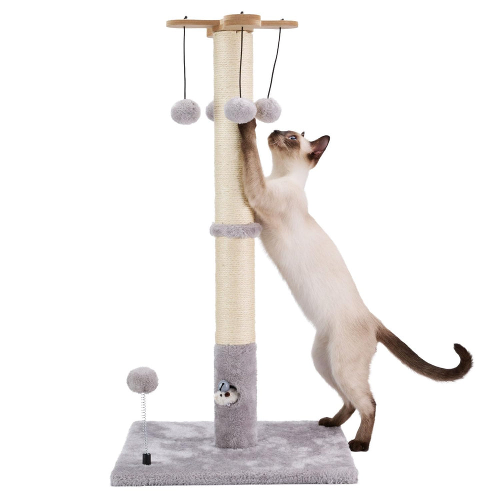 PAWSFANS poste rascador para gatos, sisal natural, altura 30 pulgadas para rascar