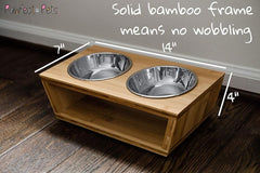 Pawfect Pets conjunto de tazones para comida y agua, ideal para razas pequeñas.