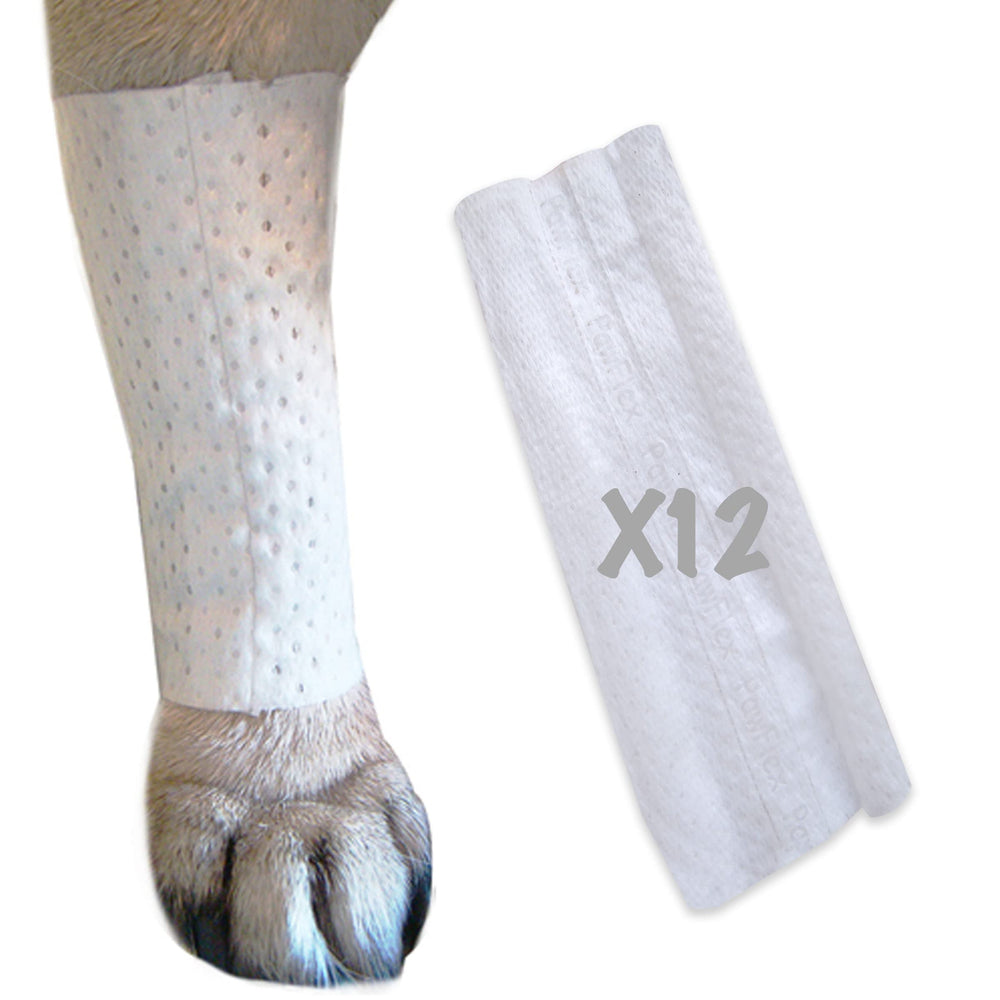 PawFlex cubiertas tubulares protegen las patas de mascotas en casa.
