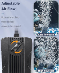 Accesorios Pawfly para aireación: tubos, piedras y conectores listos para usar.