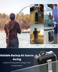 Pawfly operación silenciosa, menos de 45 dB, ideal para pesca cerca de campamento