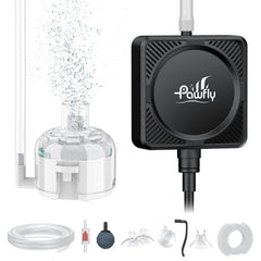 Pawfly bomba de aire mini, burbujas finas para oxigenación suave en acuario.