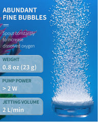Pawfly Control de aire ajustable permite regular el caudal según necesidades del acuario.