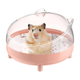 Pawfly contenedor rosa para baño de arena, fácil de limpiar