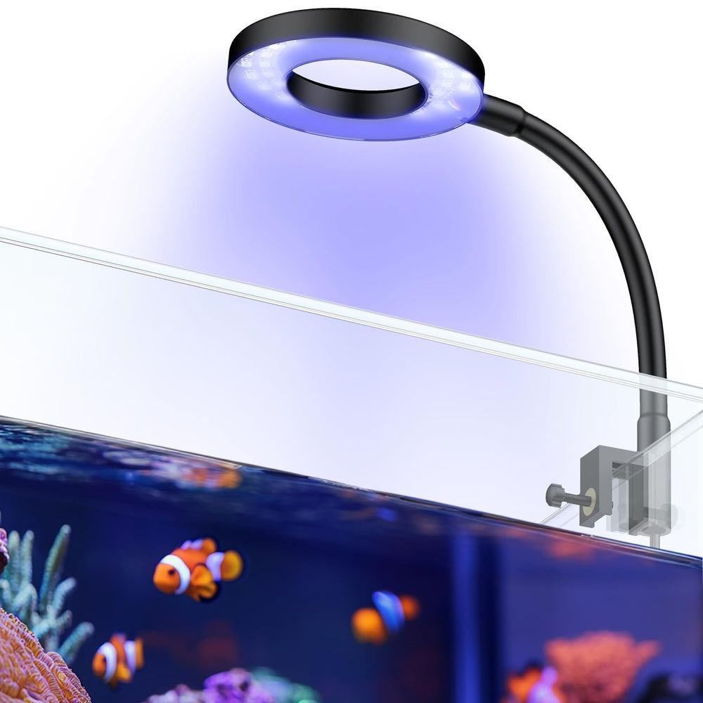 Pawfly iluminador de acuario 1-3 galones para peces y plantas marinas