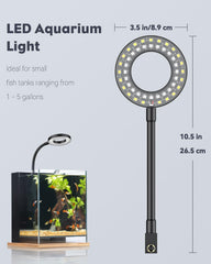 Pawfly luz azul verde roja acuario mejora coloración de peces y plantas