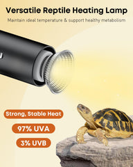 Pawfly Zócalo cerámico y carcasa de aluminio que disipa calor.