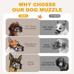 Pawfun Muzzle para perro, correas reflectantes para mayor visibilidad en salidas nocturnas.