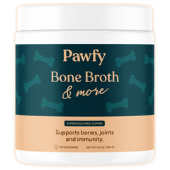 Pawfy Caldo de Huesos para Perros: verter sobre el alimento para potenciar el sabor.