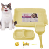 PAWISE bandeja gatitos entrada baja, facilita el acceso y el entrenamiento.