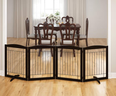 PAWLAND valla para perros con madera FSC y acabado espresso
