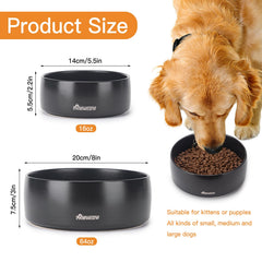 PawMeow tazón cerámico anti derrames para perros, ideal para evitar salpicaduras.