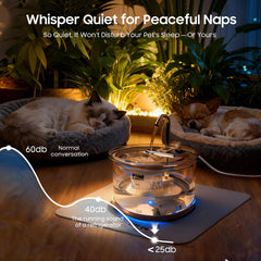 PAWPAWSEN caudal ajustable para adaptar el flujo al gusto de tu mascota.