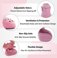 PawPosh zapatos para perro diseño tipo zueco, práctico y moderno.