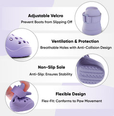 PawPosh zapato perforado con ventilación, mantiene las patas frescas