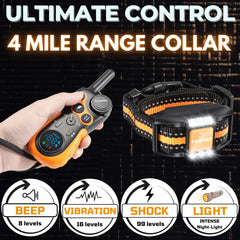PAWPRO control remoto de doble canal para entrenar dos perros simultáneamente.