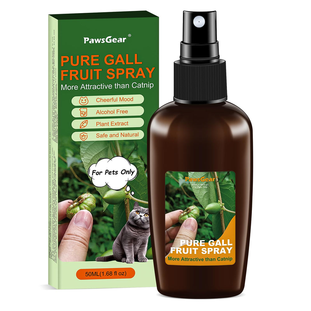 PawsGear spray hierba gatera con silvervine en botella, atracción para gatos.