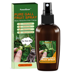 PawsGear spray hierba gatera con silvervine en botella, atracción para gatos.
