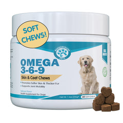 Pawsitive Wanderfound Omega-3 para perros: pelo brillante y piel saludable.