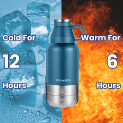 PAWSPIK PawsPik, aislamiento de acero inoxidable, mantiene bebidas a la temperatura deseada.