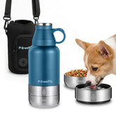 PAWSPIK PawsPik, botella 3 en 1 para perros, con aislamiento; ideal para paseos y viajes.