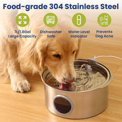 PAWSPIK capacidad 1,8 galones, ideal para hogares con varias mascotas.