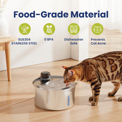 PAWSPIK PureFlow Max: filtración de 5 capas para agua más limpia.