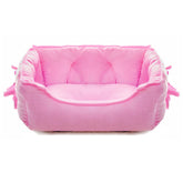 pawstrip Cama Princesa Rosa para perros: cama suave y cómoda para mascotas pequeñas.