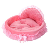 Cama Pawstrip rosa con diseño princesa para perros, ideal para dormir cómodo