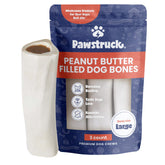 Pawstruck hueso blanco relleno 5-6 pulgadas para masticadores intensos.