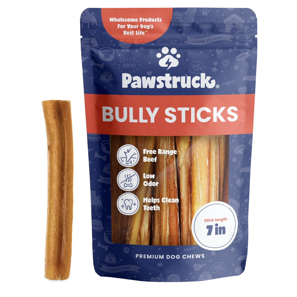 Pawstruck Palitos Bully 7 pulgadas natural para masticar perros
