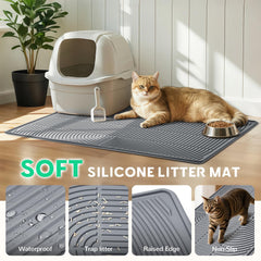 Pawtasy superficie trampa con borde para evitar derrames y facilitar la limpieza.