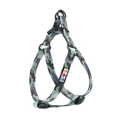Pawtitas arnés paso refleante gris camuflado para visibilidad nocturna.