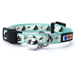 Pawtitas collar gato brilla en oscuridad para visibilidad nocturna