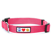 Collar reflectivo Pawtitas ajustable para perros pequeños, ideal para paseos nocturnos