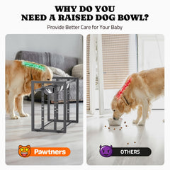 Pawtners anillo amortiguador para plato elevado, minimiza movimientos y ruido.