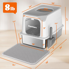 Pawtners superficie de acero inoxidable antiadherente facilita la limpieza.