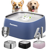 Pawtners cuenco agua perros sin derrame 4l: evita salpicaduras y limpieza constante.