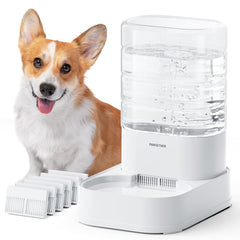 PAWGETHER dispensador de gravedad para perros, flujo constante de agua