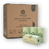 Pawtopia bolsas para heces de perros compostables, 240 unidades, útiles para paseo y compostaje doméstico.