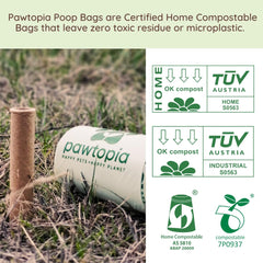 Pawtopia: empaque reciclable que apoya un ciclo de residuos reducido.
