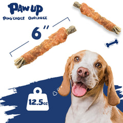 PAWUP tiras de piel de cod con textura crujiente para masticar