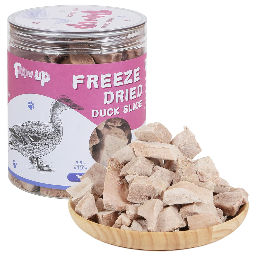 PAWUP pechuga de pato trozos: premio proteico y bajo en grasa para perros.