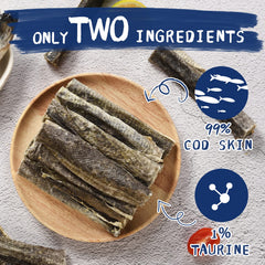 PAWUP sabor natural de bacalao en rollos masticables