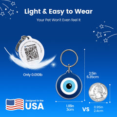 Etiqueta PawView con nudo celta, diseño elegante para collares de mascotas.