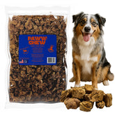 PAWW CHEW pulmon de res deshidratado en empaque, premio natural