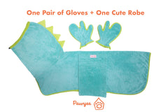 Pawyee guantes de secado para patas, prácticos para secar sin mojar las manos
