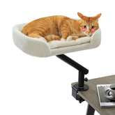 PAWZ Road cama de escritorio para gatos con rotación 360°, proximidad segura.