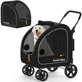PAWZIDEA cochecito para perros grandes para paseos cómodos y seguros